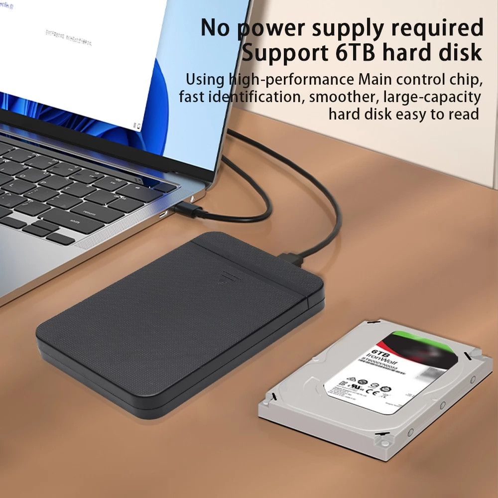 ✅แท้100% Oker ST-249 Type-C USB3.1 External HDD Enclosure Box SATA กล่องใส่ ฮาร์ดดิส 2.5นิ้ว Harddisk Notebook TypeC