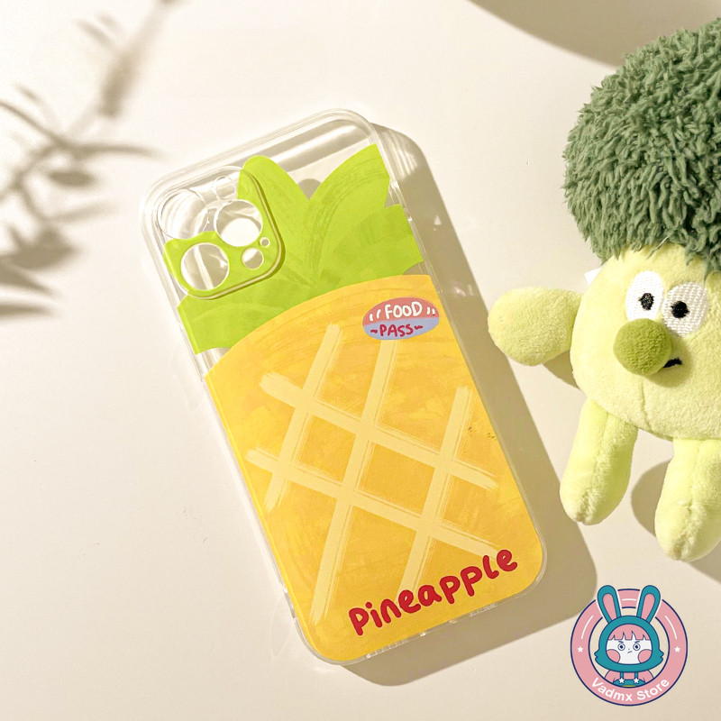 การ์ตูนสับปะรดปลอกสําหรับvivo iQOO Z9 Turbo + Z9X Z8 Z8X Z7X Z7i Z6 Z6X Z5 Z3 Z1 Z1X U5X U5 U5E U3 U