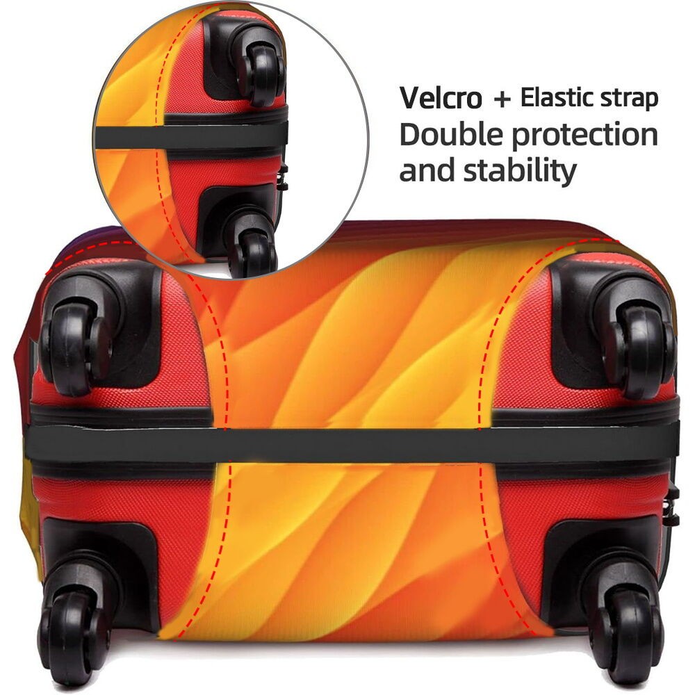 Customized Luggage Cover Protector (18-32) นิ้ว กระเป๋าเดินทางยางยืด ป้องกันรอยขีดข่วนกันฝุ่นมีรูปภาพที่กำหนดเองให้เลือก