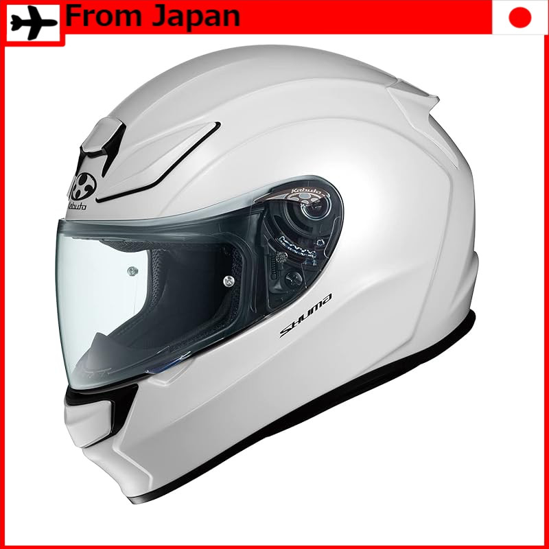 OGK KABUTO Motorcycle Helmet Full Face SHUMA Pearl White (Size: S)