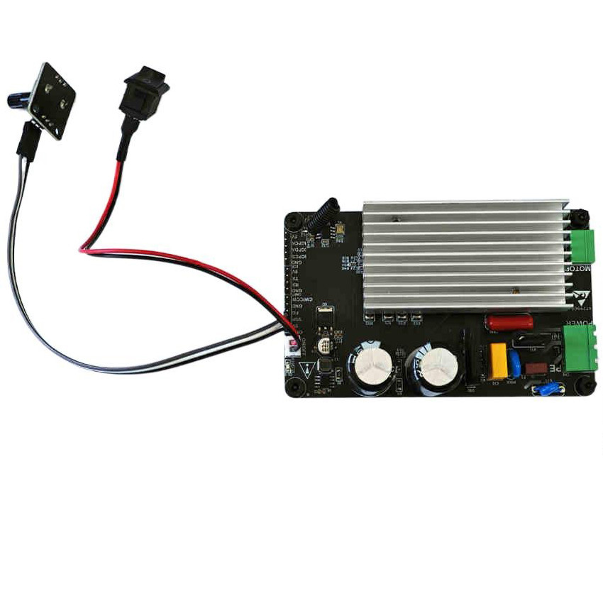 Foc Chord Wave 220V 250W สามเฟส DC Brushless แม่เหล็กถาวร Synchronous มอเตอร์ไดรฟ์บอร์ด BLDC มอเตอร์