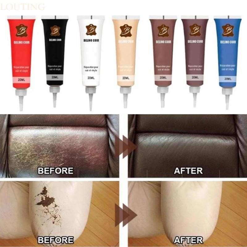 Louting 11 สีเจลซ่อมหนังสําหรับแผงหน้าปัดรถยนต์และโซฟาเสื้อ Refurbishing