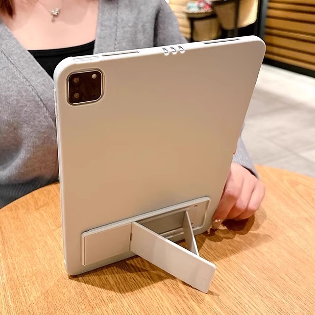 สีทึบ Soft TPU สําหรับ Samsung Galaxy Tab A11 Plus 11 นิ้ว 2025 A11 8.7 S11 A9 Plus S10 Lite S9 FE พร้อมวงเล็บ