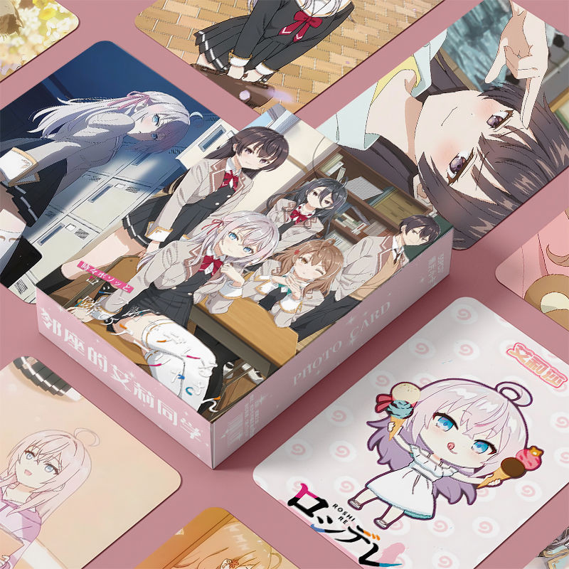 50-92pcs มังงะ Manhwa Misaki Mei สาว Next ประตูเลเซอร์ Holographic Lomo การ์ด I อย่าต้องการเป็น Magp