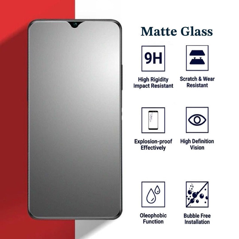 LAYAR Matte Glass 9H Realme Narzo 50A 50A Prime 50i 50i Prime 50 4G 50 5G 50 Pro 30A 30 30 Pro 20A 2