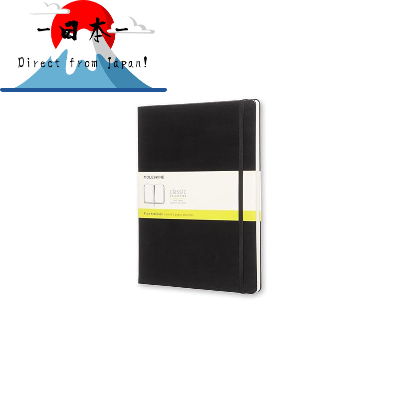 [Direct from Japan]
Moleskine Classic Notebook Hardcover Plain (Unlined) XL Size Black QP092