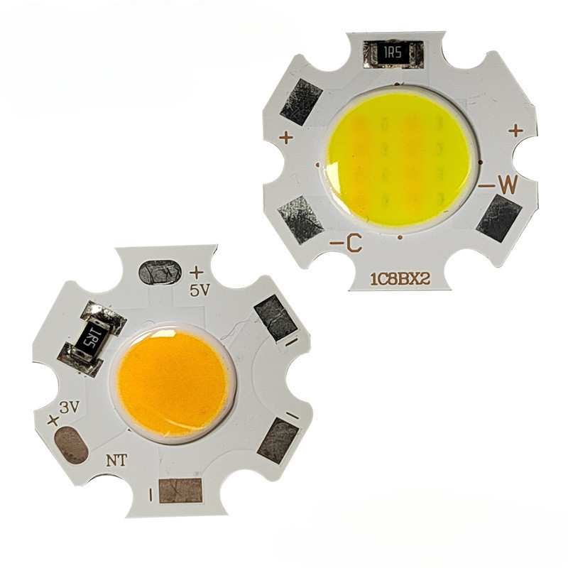 5V 5W COB แหล่งกําเนิดแสง Dual สี USB ขับเคลื่อน COB ชิป LED 5W Warm White ไฟ LED แบบบูรณาการ