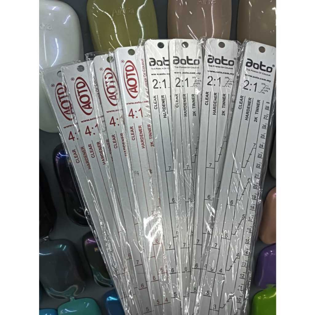 RULER สําหรับผสม CLEAR / PRIMER/2K PAINT/GUR RULER/2:1/4:1,/ราคาเพียง RULER