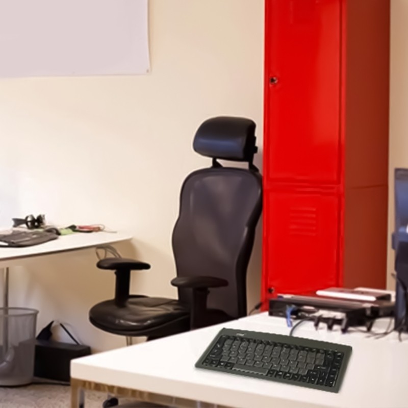 Doublebuy Ergonomic Mini 88Key คีย์บอร์ดสาย USB พร้อมคุณสมบัติป้องกันน้ําสําหรับการตั้งค่าอุตสาหกรรม