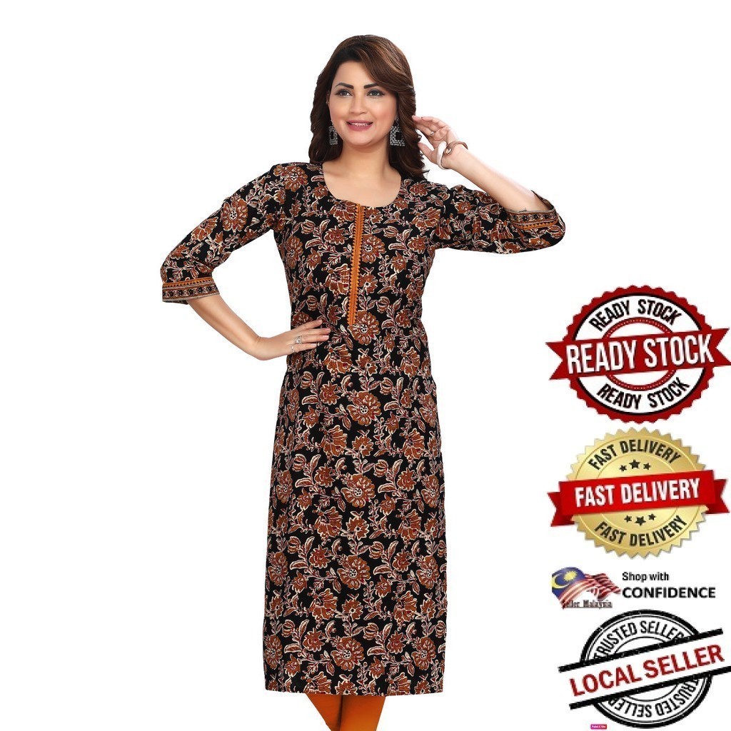 Kurti Indian Women Kurtis Top Saree Sari Punjabi Suit Readymade Kurti UD1464PG