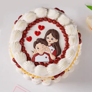 ชุดวันวาเลนไทน์กาวนุ่มคู่อบเค้กตกแต่งกอดคู่ปลั๊กอินขนมตกแต่ง