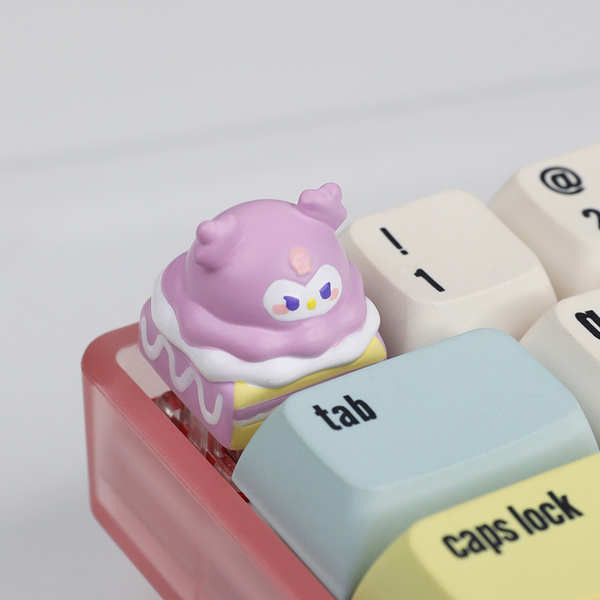 keycap ใส keycap work egg keycaps Original Unique Keycap น่ารัก Kuromi สามมิติคีย์บอร์ด Keycap การ์ต
