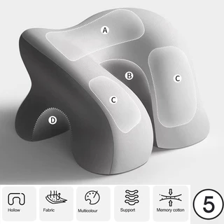 หมอนงีบ หมอนงีบออฟฟิศ นุ่ม Memory foam หมอนรองคอ แบบพกพา หมอนซุกมือ สอดแขนได้ นุ่มนวล รองรับได้ดี