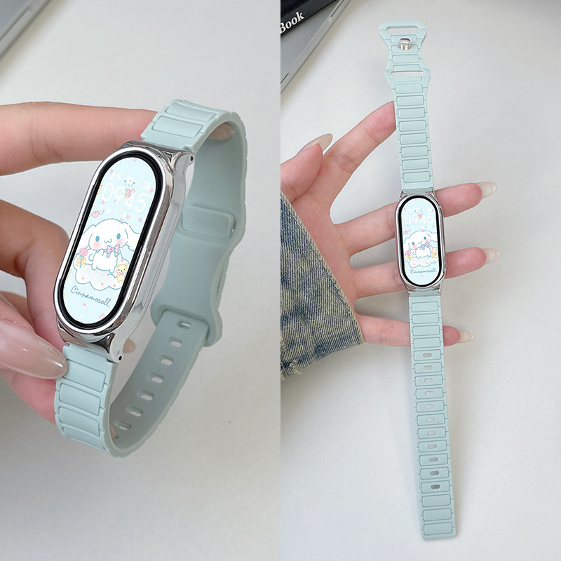 สีลูกกวาดสายนาฬิกาซิลิโคนสําหรับoppo Bandสายรัดข้อมือกีฬาOppo Band B1 OppoBand Watchband