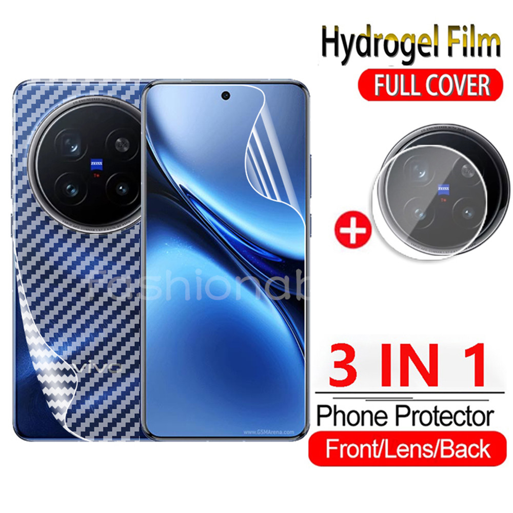3 in 1 Hydrogel สําหรับ Vivo X100 X200 pro mini X200pro mini X200promini X100spro X100Ultra X 200 VivoX200pro ด้านหน้ากลับนุ่มป้องกันหน้าจอกล้องกลับเลนส์ป้องกันฟิล์ม