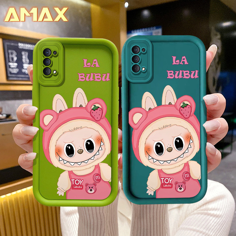 สําหรับ OPPO Reno 4 4F / Reno 5F / Reno 8Z / Reno 8T / Reno 7Z น่ารัก LABUBU ตุ๊กตาเคสโทรศัพท์กันกระแทก Soft Protector ฝาครอบโทรศัพท์มือถือ