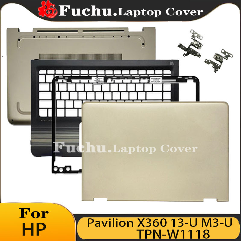ใหม่สําหรับ HP Pavilion X360 13-U M3-U TPN-W1118 แล็ปท็อปปกหลัง LCD ด้านหน้าบานพับ Palmrest ด้านล่าง