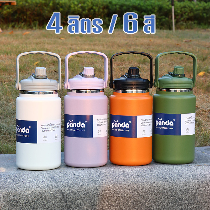มาใหม่คะ กระติกน้ำเก็บอุณหภูมิ 4L/4000ml ขนาดจัมโบ้ ขวดเก็บความเย็น แก้วเก็บความเย็น ขวดน้ํา 4L
