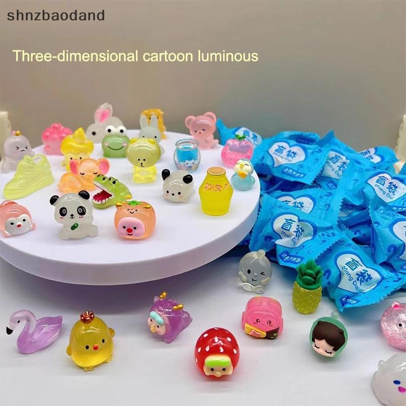 [นิวซีแลนด์] 10ชิ้นมินิไฟกลางคืนรุ่นถุงตาบอดของเล่นการ์ตูนสัตว์ขนาดเล็กทําเองเครื่องประดับเด็กของขวัญแปลกใจ ใช่