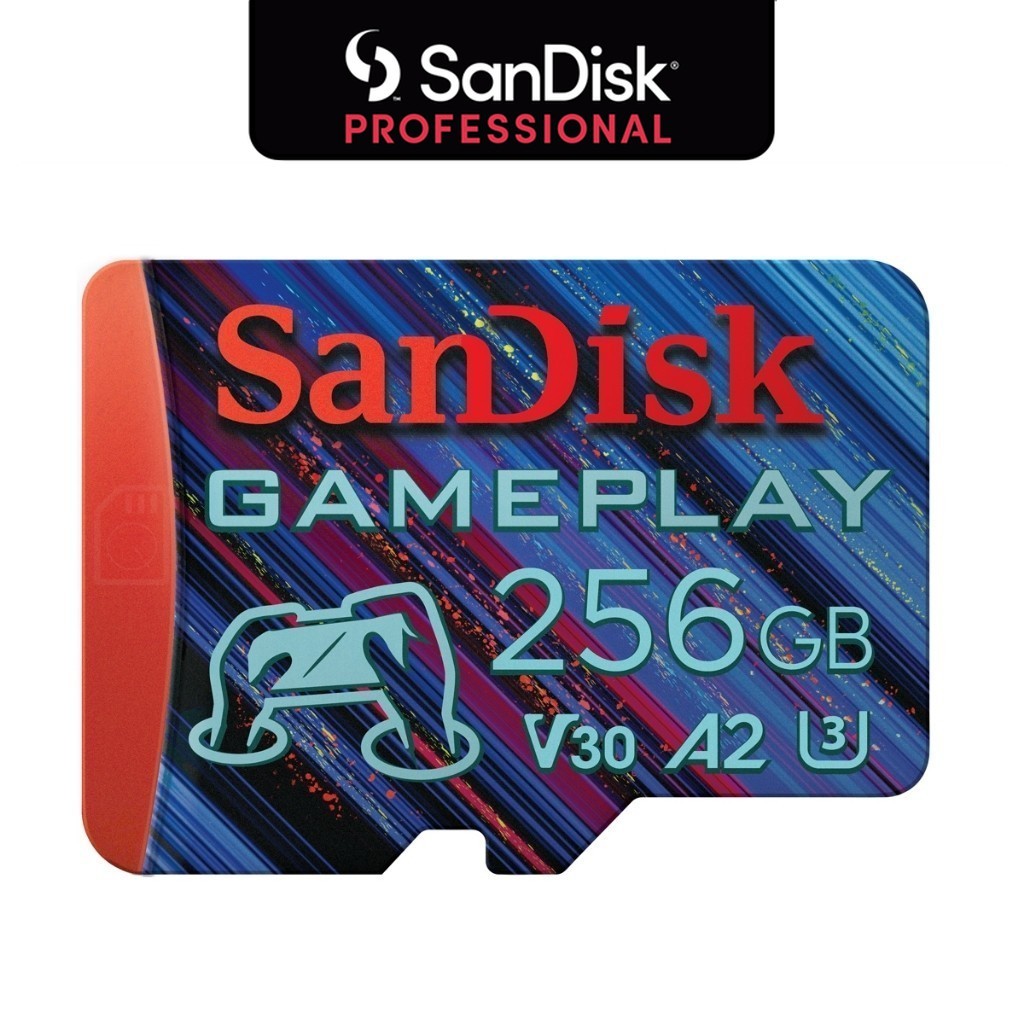 SanDisk GamePlay microSD card reads 256GB ( SDSQXAV-256G-GN6XN )190MB/s writes 130MB/s