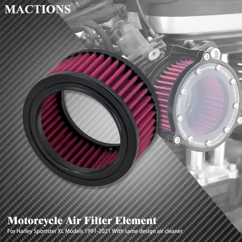 MoAir Filter Element Cleaner Motorcycle Air Filter Replacement For Harley Sportster XL 883 XL1200 72