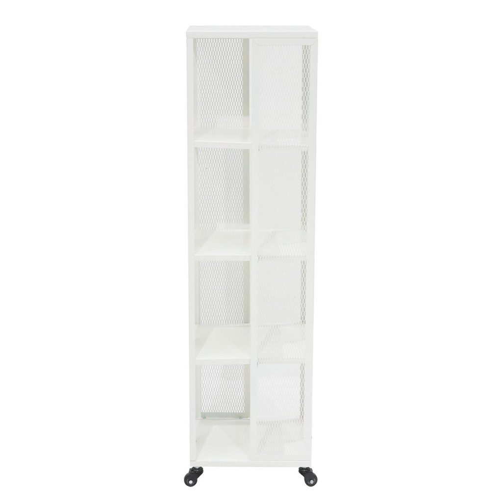 Koncept Furniture ชั้นวาง KC-PLAY รุ่น OMESON-4D เหล็กขาว (35x35x124 ซม.) แบรนด์ KONCEPT FURNITURE