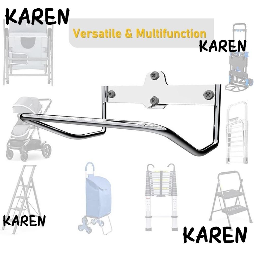 Karen ที่วางท่อสวน, ที่แขวนสายยางติดผนังแบบขาตั้ง, ตะขอสายไฟทนทาน 1 ชิ้น