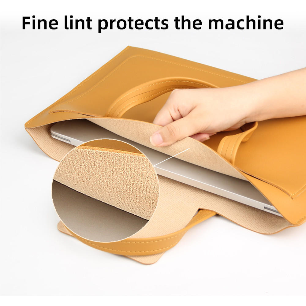 กระเป๋าถือแล็ปท็อปสําหรับแล็ปท็อปขนาด 12-16 นิ้ว,Mac-book,ที่เก็บอุปกรณ์เสริม,Anti Scratch Full กระเป๋าแล็ปท็อปกันน้ํา - รูปที่ 5
