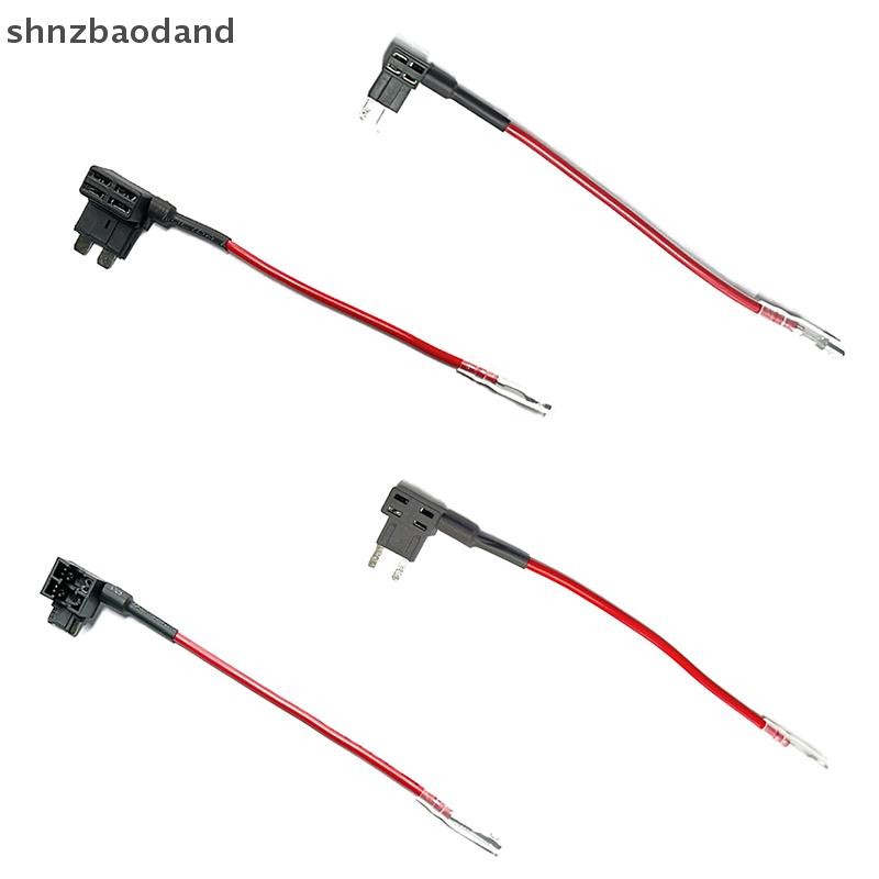 [NZSH] 12v ฟิวส์ผู้ถือ Add-a-circuit TAP อะแดปเตอร์ Micro Mini มาตรฐาน Ford ATM APM ใบมีดฟิวส์อัตโนมัติพร้อมใบมีด 10A ฟิวส์รถยนต์พร้อมผู้ถือ YYWD
