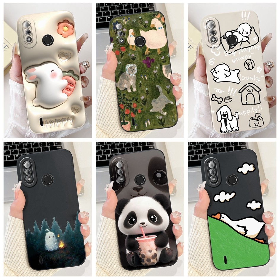 สําหรับitel A56 กรณีน่ารักการ์ตูนPanda Anti Knockป้องกันกล้องซิลิโคนอ่อนนุ่มสําหรับItel A56 Pro 56 ItelA56 ปลอก