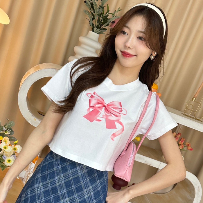 (จัดส่งตลอด 24 ชั่วโมง）Angle Official เสื้อยืด Baby tee Angle T-shirt