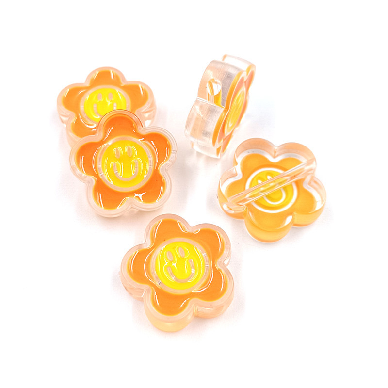 10 ชิ้นหยดน้ํามันดอกไม้ Charms จี้น่ารักอะคริลิค DIY รูปที่ 5