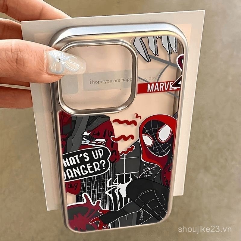 เคสมือถือสไปเดอร์แมนสุดเท่สำหรับ iPhone 13 15 12 11 14 PRO MAX XR x XS MAX 15PLUS 7/8 PLUS se2020 0xd5