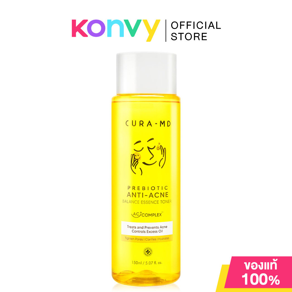Cura-MD Prebiotic Anti-Acne Balance Essence Toner 150ml คูร่า-เอ็มดี โทนเนอร์และเอสเซนส์ในขวดเดียว.