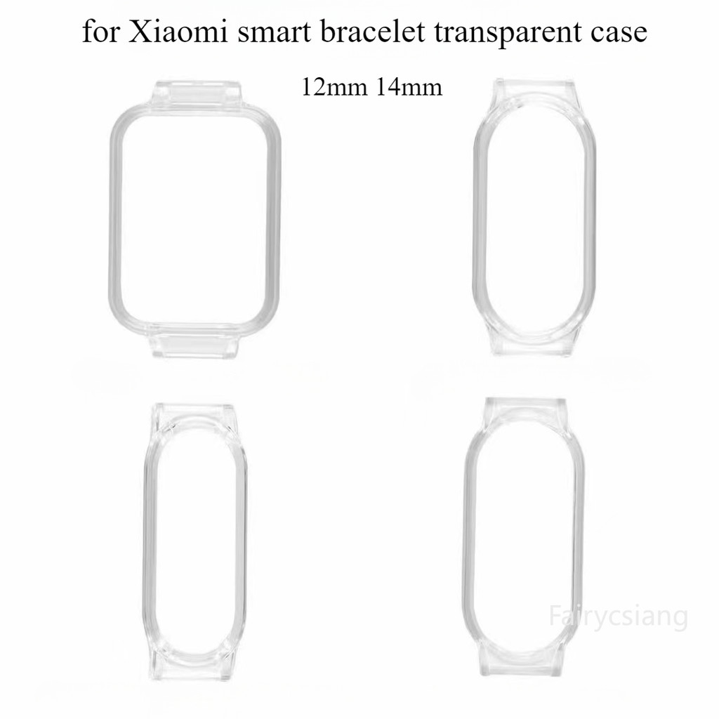 อะแดปเตอร์ 14 มม. 12 มม. เหมาะสําหรับ Xiaomi band 9 8 7 6 5 4 3 mi band 8active เคสใสสําหรับ huawei 9 8 7 6 Pro สายรัดข้อมือ