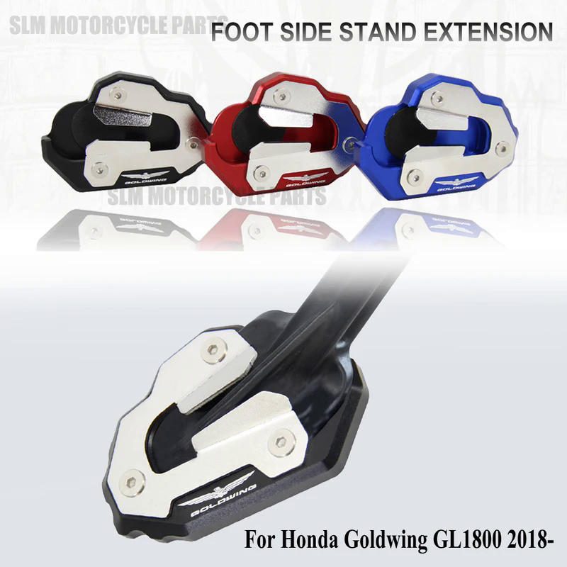 SL New For Honda Goldwing GL1800 Motorcycle Side Stand Enlarger Plate Kickstand Enlarge Foot shelf G