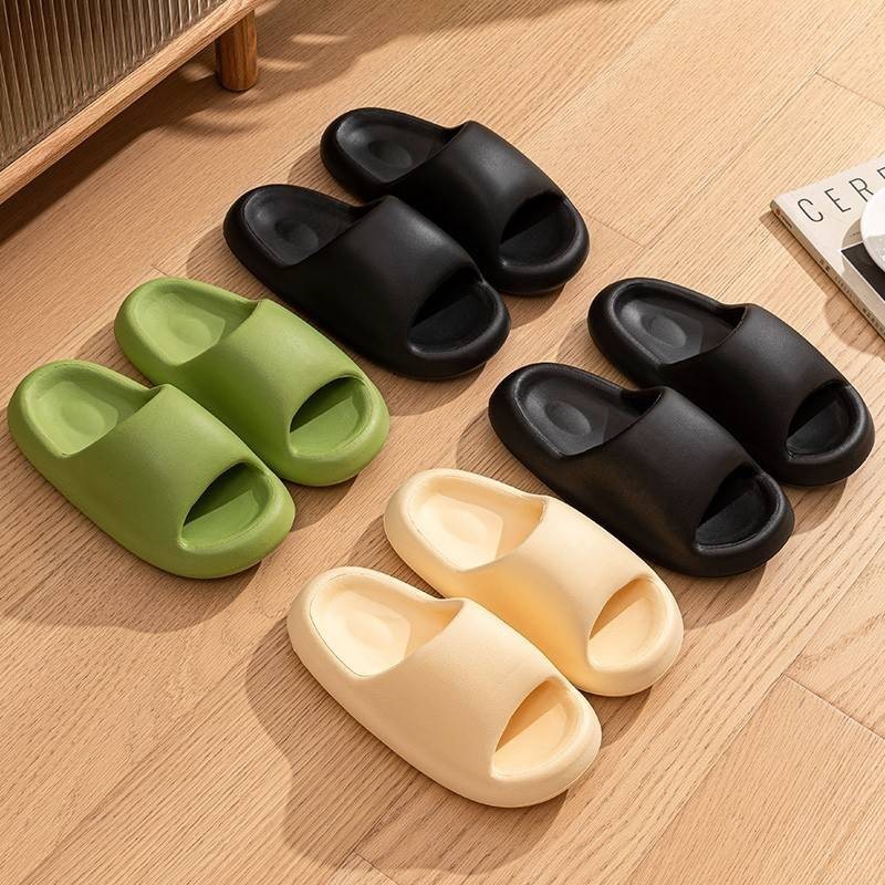 Destin🩰พร้อมส่งจากไทย🛒 (LT-977) EVAพื้นหนาบ้าน  รองเท้าแตะแบบสวม ทรงโค้งมน พื้นเรียบ นุ่มนิ่ม ใส่สบาย สีสันสดใส