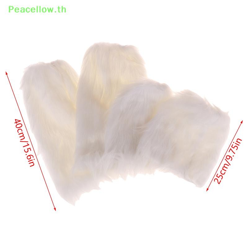 Peacellow สีขาว Faux ขาอุ่น Boot ครอบคลุม Y2K Goth ถุงเท้าขา Punk เข่ายาวแฟชั่นถุงเท้าอบอุ่น TH - รูปที่ 3