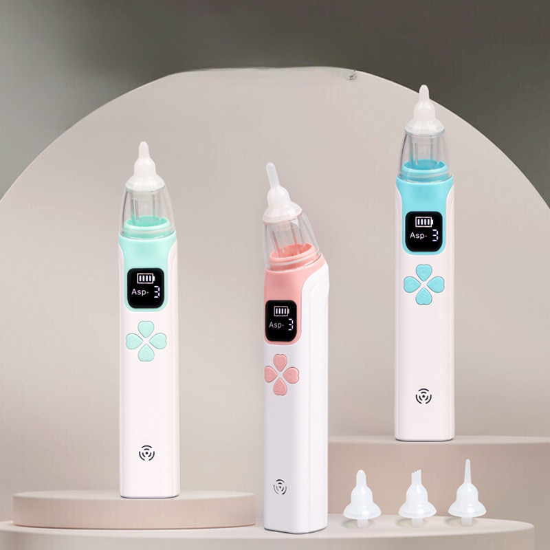 พร้อมส่ง เครื่องดูดน้ำมูกเด็ก อัตโนมัติ ที่ดูดน้ำมูกเด็ก แบบใช้ไฟฟ้า 3 หัว แรงดูด 5 เกียร์ - รูปที่ 2