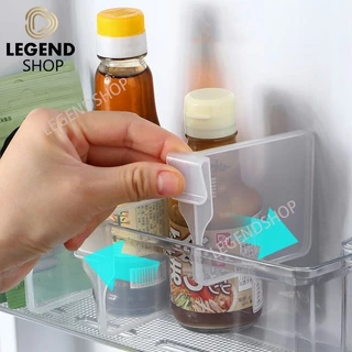 10 PCS ที่กั้นตู้เย็น อุปกรณ์แบ่งช่องเก็บของในตู้เย็น จัดระเบียบตู้เย็น แบ่งช่องในตู้เย็น ปรับได้ วัสดุ PP