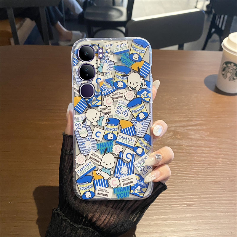 2024 ใหม่ปลอก VIVO Y200 5G / Y19S / V40Lite 4G 5G แฟชั่นน่ารักหวานคู่การ์ตูนเคสโทรศัพท์ VIVOY200 5G VIVOY19S VIVOV40lite