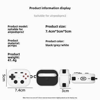 for airpods Pro 2 เคส for AirPods 4 เคส กรณีเกมการ์ตูนยากป้องกันสําหรับ for airpods pro 3 2nd Gen 3 กรณี