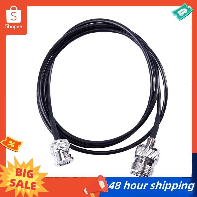 พร้อมสต็อก RF UHF VHF วิทยุสายเสาอากาศโคแอกเชียล BNC ชาย UHF SO239 RG-58u MILSPEC Coax Mobile to Base เสาอากาศ 3 ฟุต