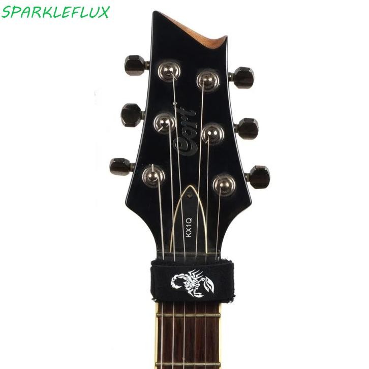 Sparkleflux Fret Wrap Guitar, Noise Damper ติดตั้งง่ายกีตาร์ Beam Tape, กีตาร์ Fret Wrap เงียบปรับห่