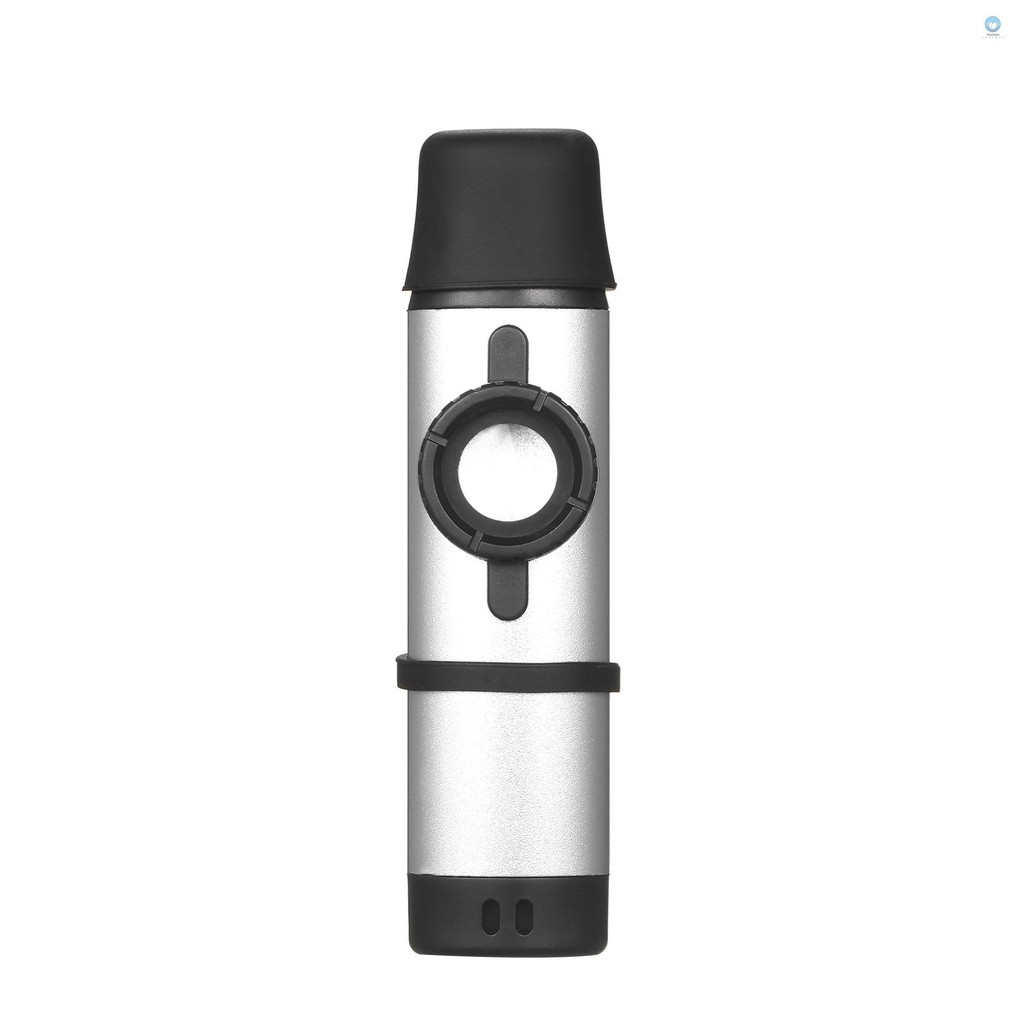 เครื่องดนตรีลมไม้โลหะผสมอลูมิเนียม Kazoo เครื่องดนตรีสําหรับผู้เริ่มต้นสีเงิน