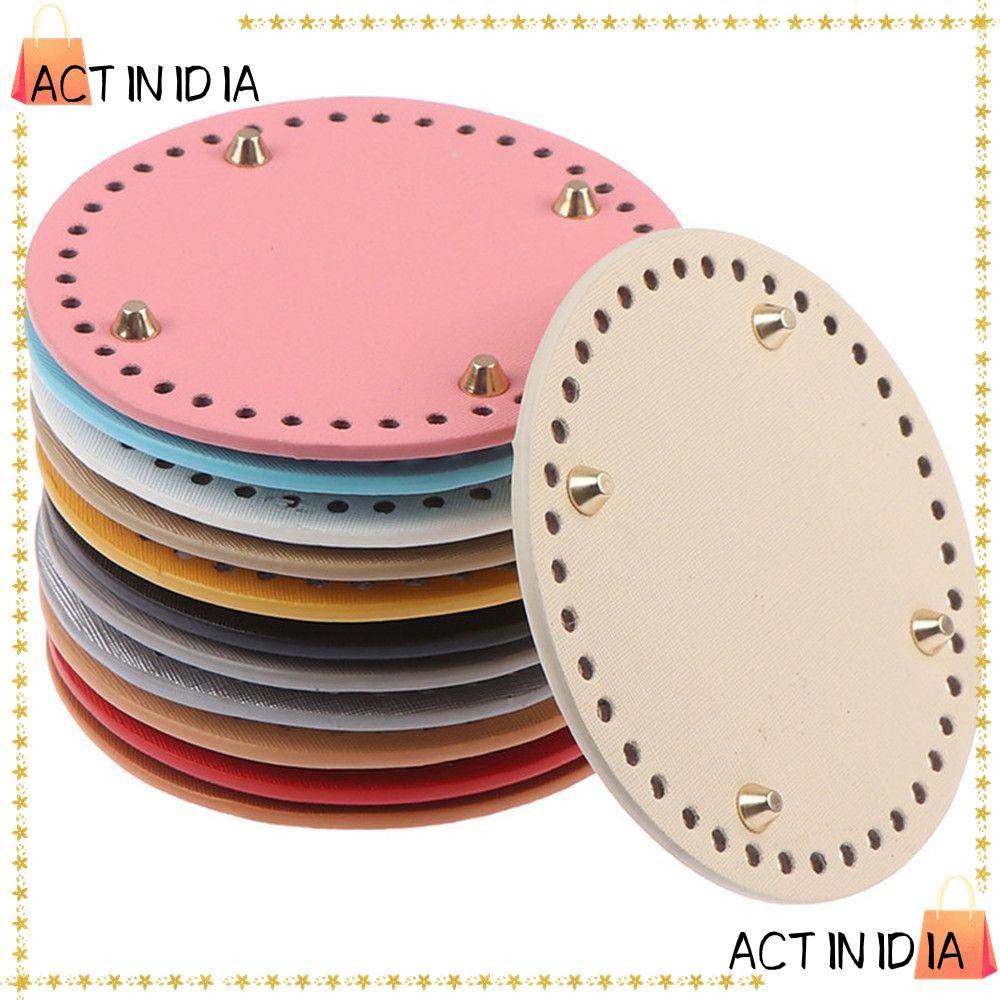Actinidia ก้นกระเป๋ายาว 52 หลุม อะไหล่กระเป๋า Oval Handmade Bottom หนัง PU