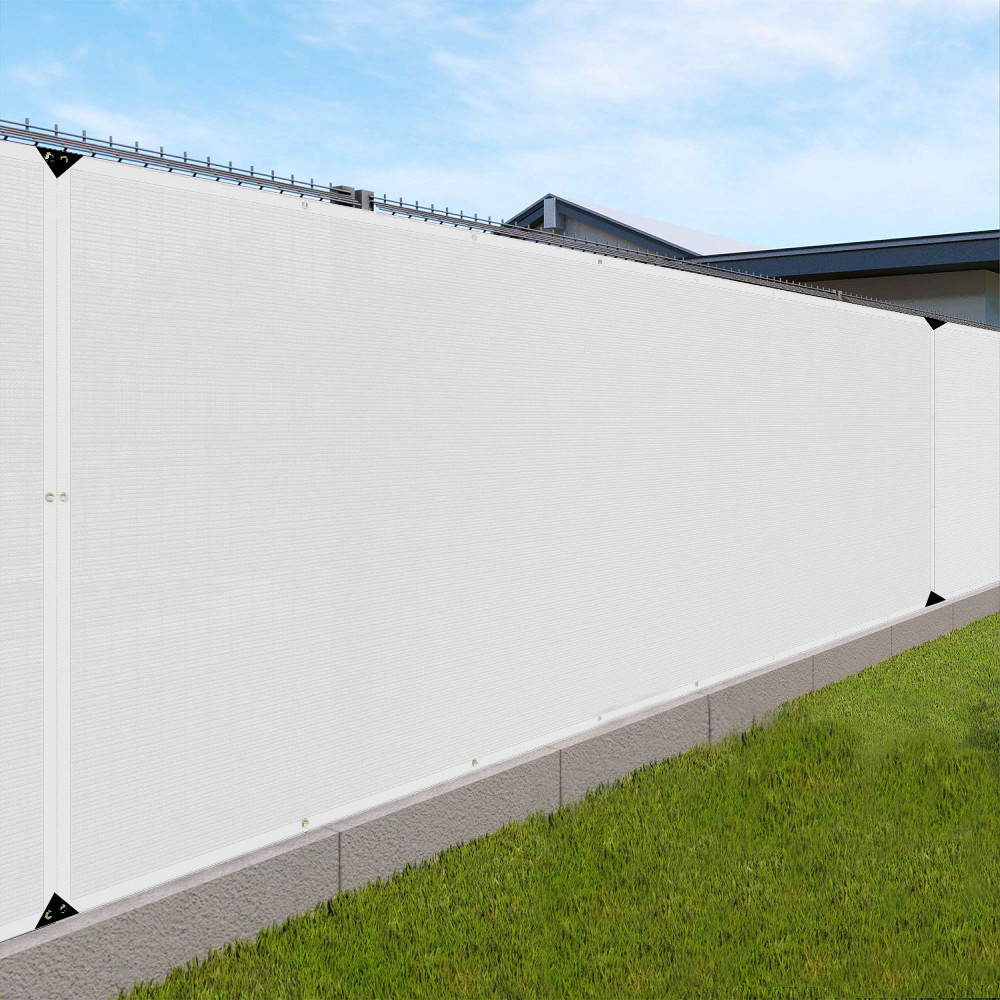 รั้วระเบียงสีขาวความเป็นส่วนตัว SunScreen Shade กันสาดสวน Succulent Plant Sunshade Net