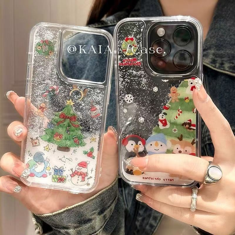 Iphone Christmas Tree สัตว์รูปลักษณ์สูง Appearnc เคสโทรศัพท์สําหรับ IPhone7 7Plus X XR XS IPhone11 12 13 14 15 Plus Pro Max