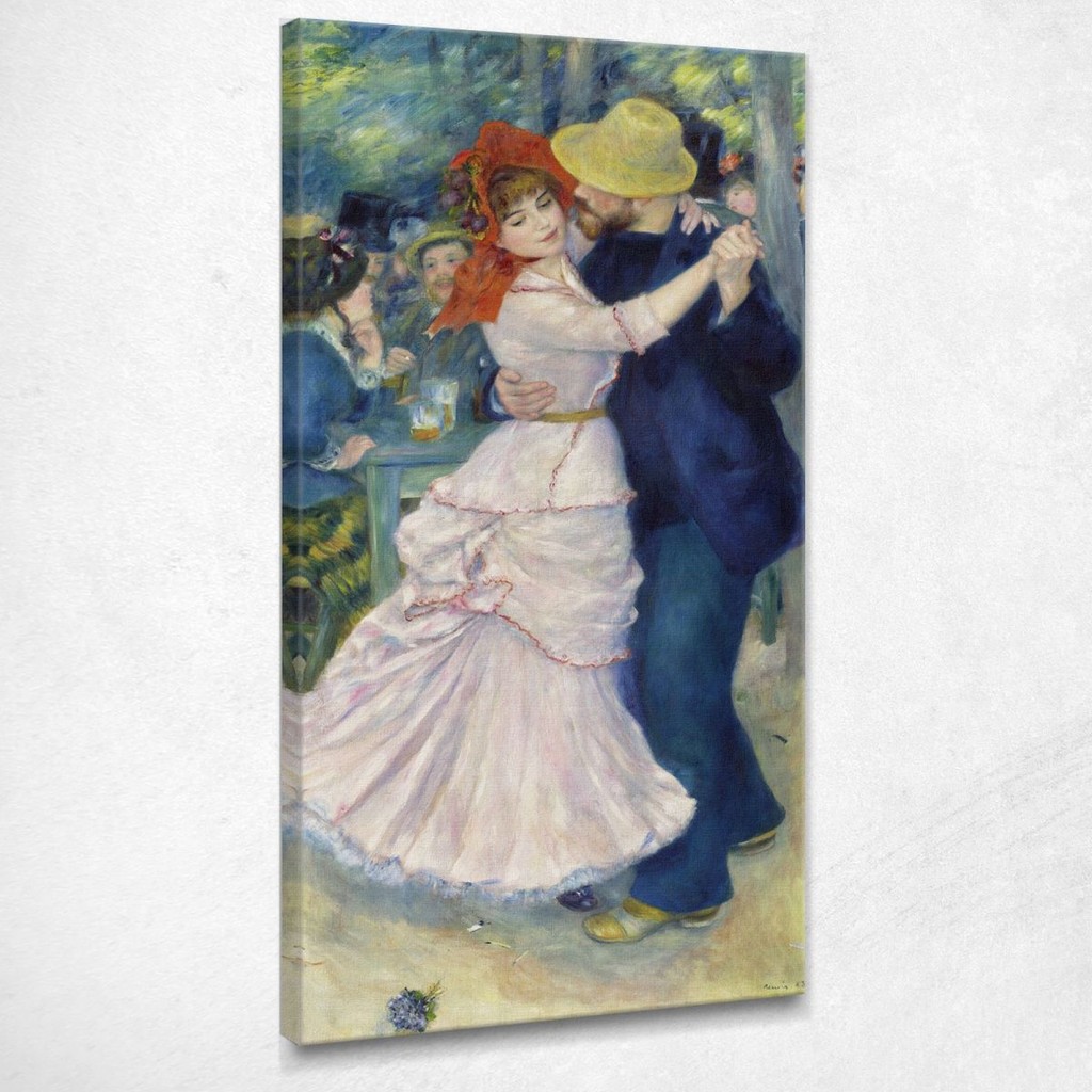 Dance At Bougival Pierre-Auguste Renoir, par7 ภาพพิมพ์บนผ้าใบแคนวาส