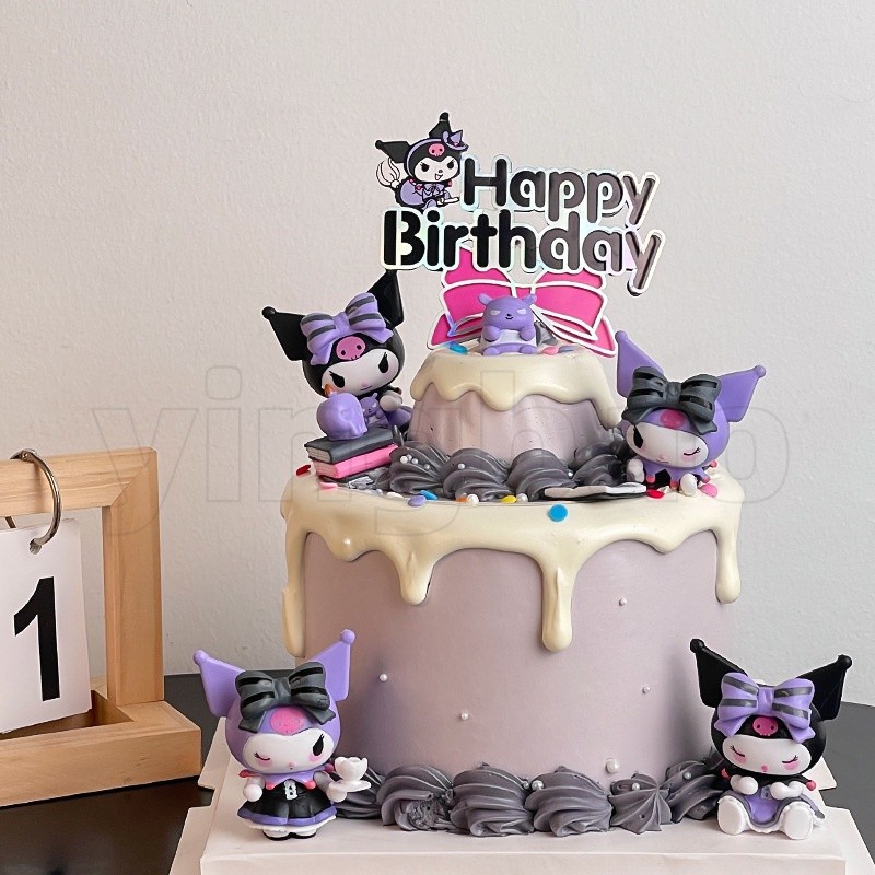 5 ชิ้น/เซ็ต Figuren ตุ๊กตา melody Kuromi melody เค้กตกแต่ง DIY ภูมิทัศน์รุ่นเดสก์ท็อปของเล่นรถตกแต่งของขวัญของเล่นเด็ก ราคา ถูกที่สุด ดีลบีเคเค แกลเลอรีภาพที่ 8